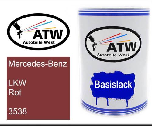 Mercedes-Benz, LKW Rot, 3538: 500ml Lackdose, von ATW Autoteile West.